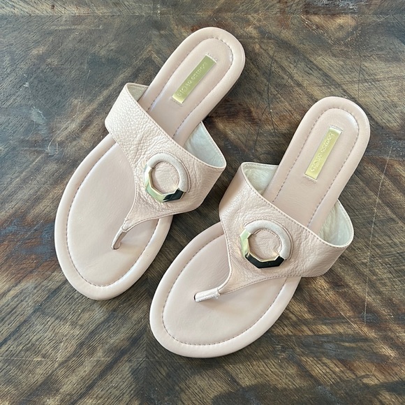 Louise et Cie Shoes - Louise et Cie Genuine Leather Blush Pink Thong Lo Adana Sandal Size 8